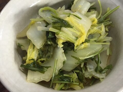 白菜と水菜の煮物
